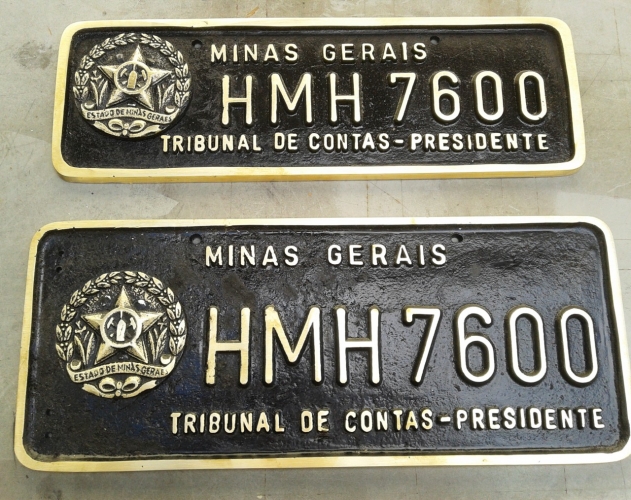 PLACA VEICULOS OFICIAIS