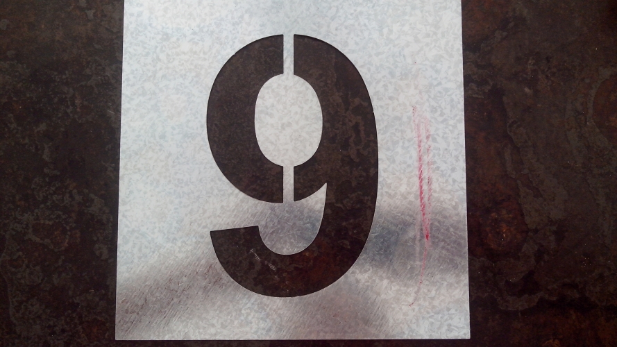 PLACA VAZADA PARA PINTURA