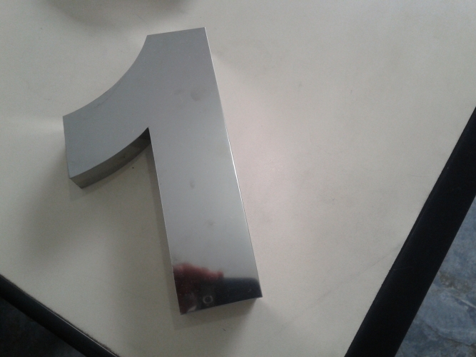 NUMEROS EM A�O INOX