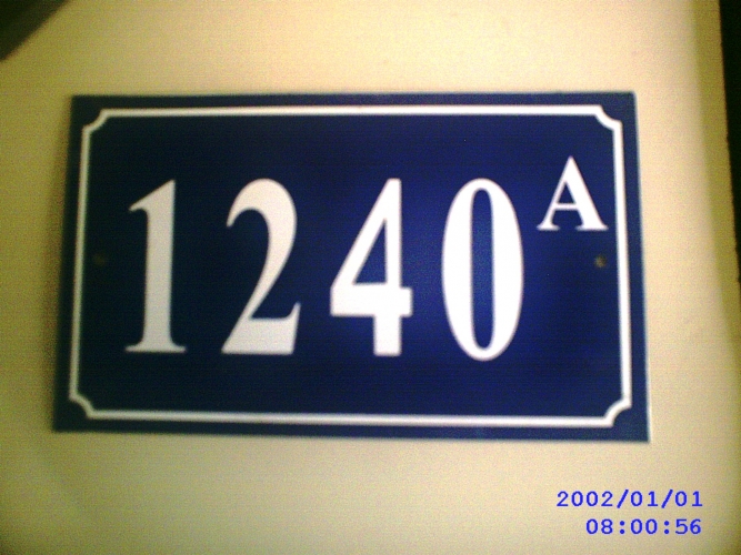 PLACA DE NUMERA��O DE CASA PLOTADA