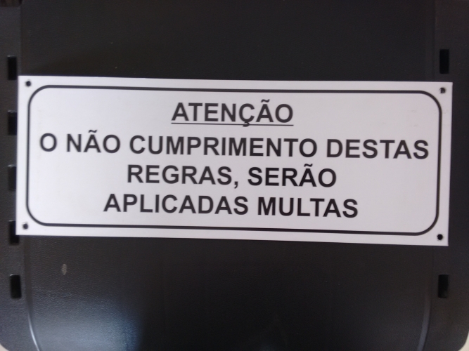 PLACA A�O GALVANIZADO COM IMPRESS�O DIGITAL