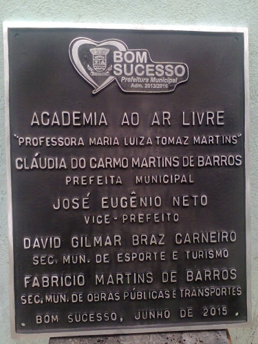 PLACA FUNDIDA PM BOM SUCESSO