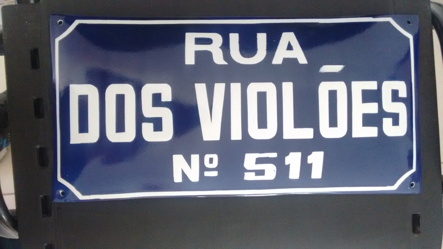 PLACA ESMALTADA DE RUA