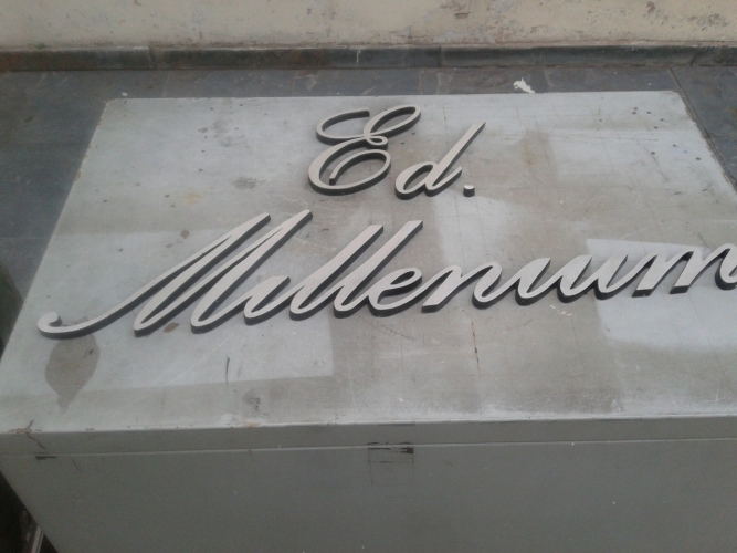 Manuscrito de a�o inox