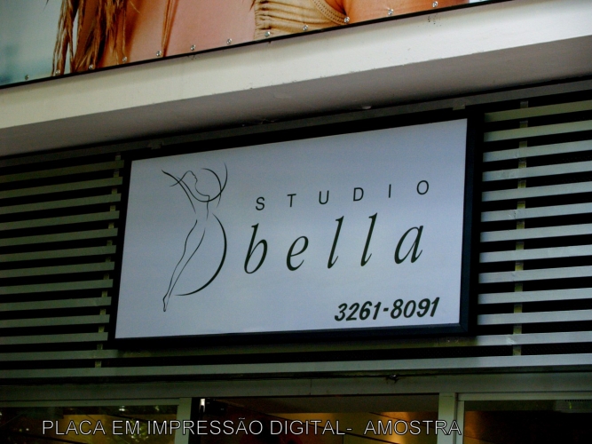 PLACA PLOTADA EM CHAPA GALVANIZADA