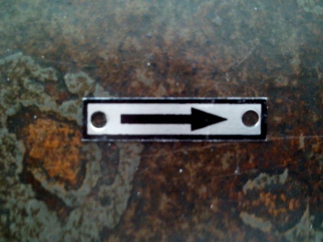 Etiqueta anodizada de alumínio