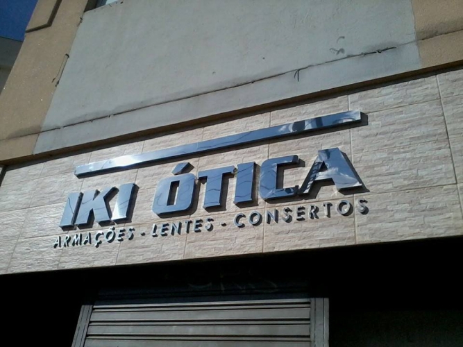 LETREIRO EM ACO BRILHANTE