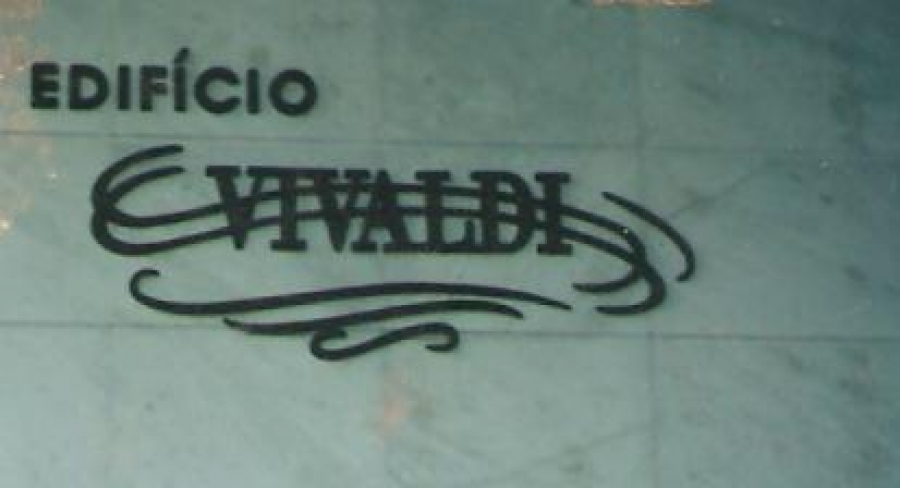 LETREIRO EM ACO INOX GALVANIZADO PINTADO